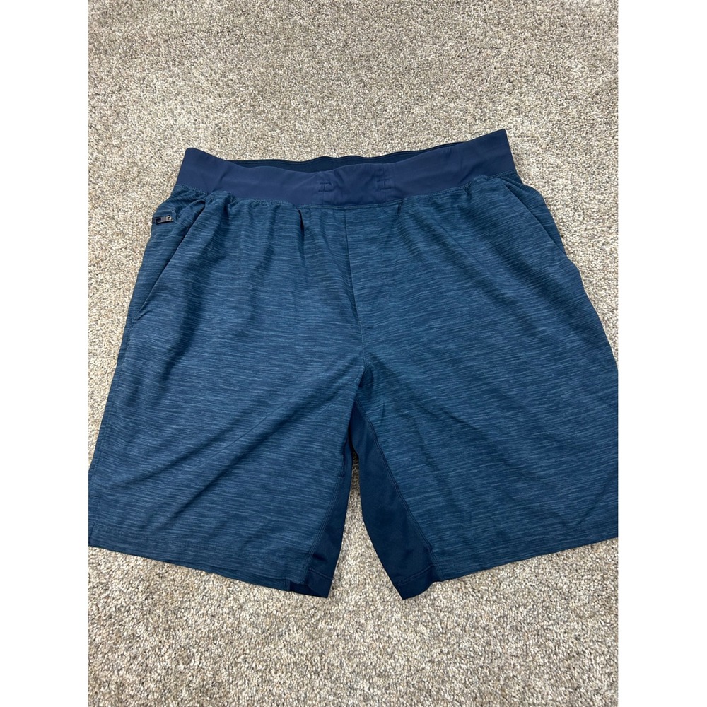 Lululemon Pace Breaker Lined Shorts Mens XL Navy Blue Heathered 9"Inseam #0737